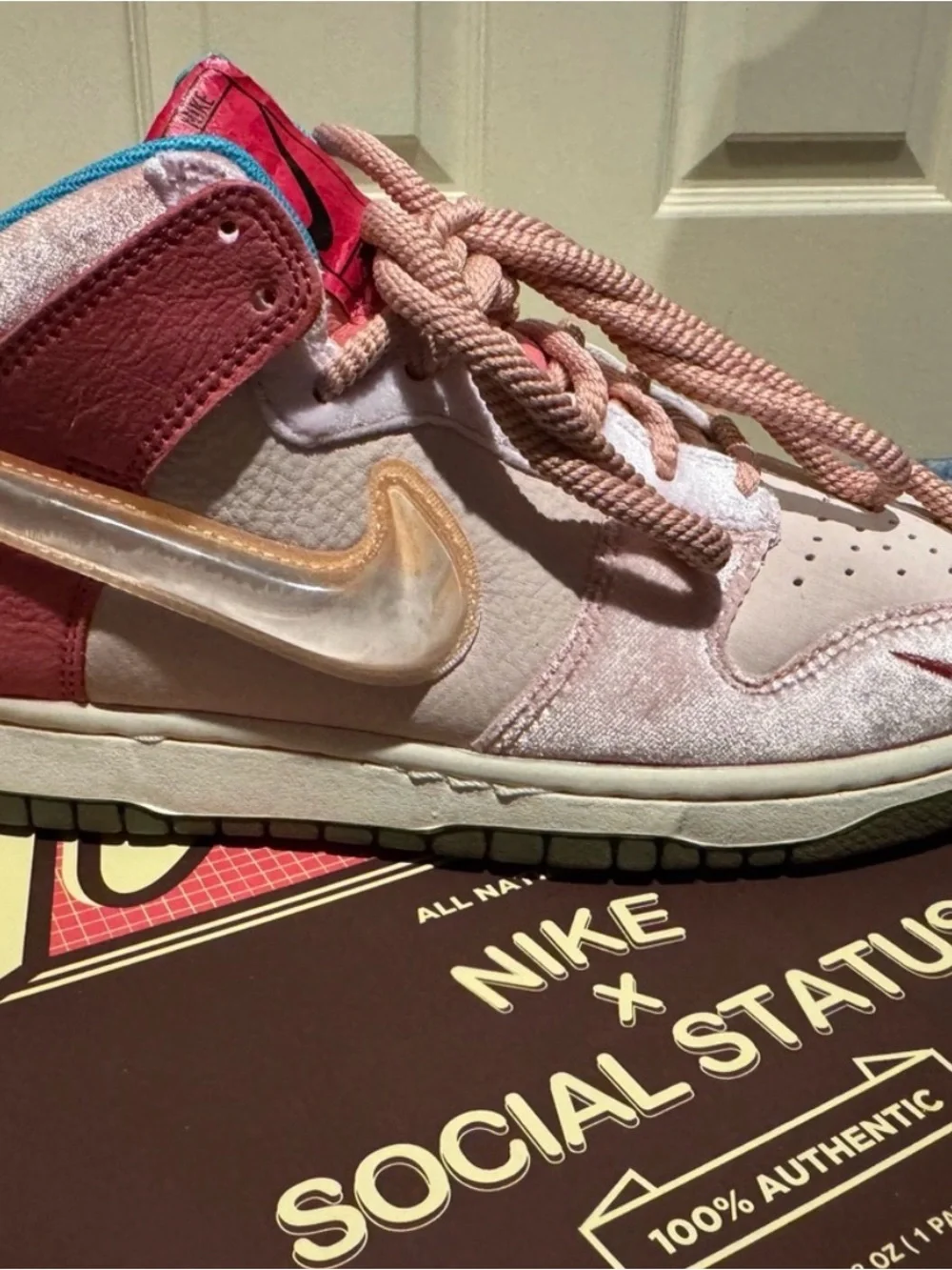 Nike Dunk Low Retro Lettering Y2K Varsity Preppy Streetwear Sneakers Men 7 NWOB